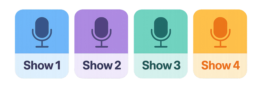 Crea Podcast multipli